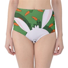 Easter Bunny  High-waist Bikini Bottoms by Valentinaart