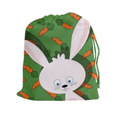 Easter Bunny  Drawstring Pouches (xxl) by Valentinaart