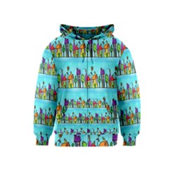 Colourful Street A Completely Seamless Tile Able Design Kids  Zipper Hoodie by Nexatart