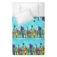 Colourful Street A Completely Seamless Tile Able Design Duvet Cover Double Side (single Size) by Nexatart