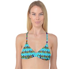 Colourful Street A Completely Seamless Tile Able Design Reversible Tri Bikini Top