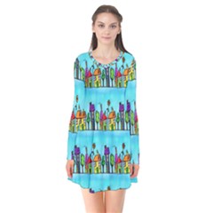 Colourful Street A Completely Seamless Tile Able Design Flare Dress