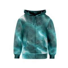 Light Web Colorful Web Of Crazy Lightening Kids  Zipper Hoodie by Nexatart