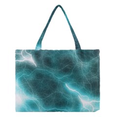 Light Web Colorful Web Of Crazy Lightening Medium Tote Bag