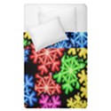 Colourful Snowflake Wallpaper Pattern Duvet Cover Double Side (Single Size) View2