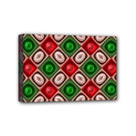 Gem Texture A Completely Seamless Tile Able Background Design Mini Canvas 6  X 4  by Nexatart