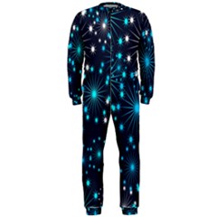 Digitally Created Snowflake Pattern Background Onepiece Jumpsuit (men)  by Nexatart