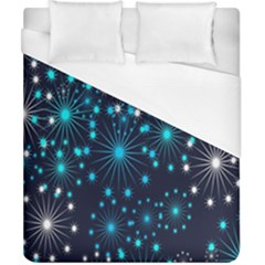 Digitally Created Snowflake Pattern Background Duvet Cover (california King Size) by Nexatart