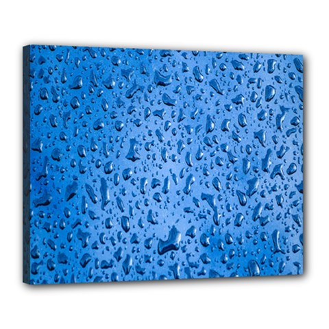 Water Drops On Car Canvas 20  X 16  by Nexatart