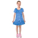 Water Drops On Car Kids  Short Sleeve Velvet Dress View1