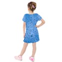 Water Drops On Car Kids  Short Sleeve Velvet Dress View2