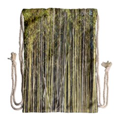 Bamboo Trees Background Drawstring Bag (large) by Nexatart