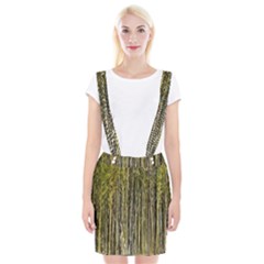 Bamboo Trees Background Suspender Skirt by Nexatart