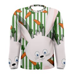 Easter Bunny  Men s Long Sleeve Tee by Valentinaart