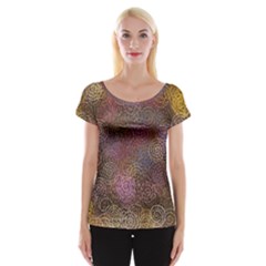 2000 Spirals Many Colorful Spirals Women s Cap Sleeve Top by Nexatart