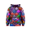 Fun Balls Pattern Colorful And Ornamental Balls Pattern Background Kids  Zipper Hoodie View1