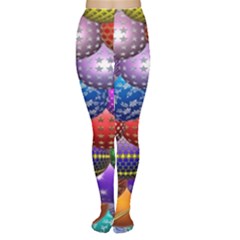 Fun Balls Pattern Colorful And Ornamental Balls Pattern Background Women s Tights by Nexatart