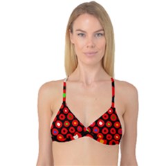 Polka Dot Texture Digitally Created Abstract Polka Dot Design Reversible Tri Bikini Top by Nexatart