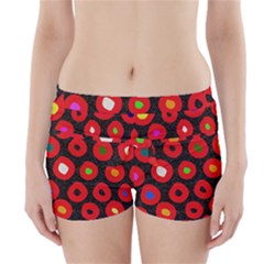 Polka Dot Texture Digitally Created Abstract Polka Dot Design Boyleg Bikini Wrap Bottoms by Nexatart