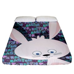 Easter Bunny  Fitted Sheet (california King Size) by Valentinaart