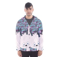 Easter Bunny  Hooded Wind Breaker (men)