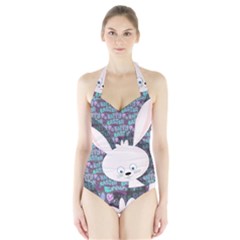 Easter Bunny  Halter Swimsuit by Valentinaart