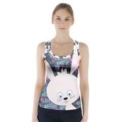 Easter Bunny  Racer Back Sports Top by Valentinaart