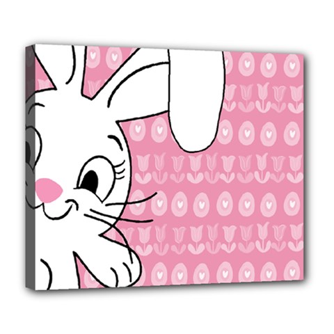 Easter Bunny  Deluxe Canvas 24  X 20   by Valentinaart