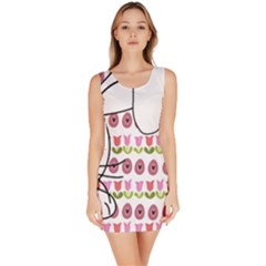 Easter Bunny  Sleeveless Bodycon Dress by Valentinaart