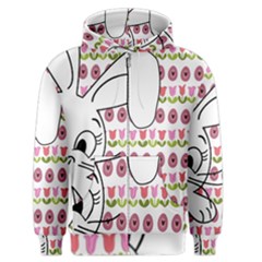 Easter Bunny  Men s Zipper Hoodie by Valentinaart