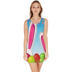 Easter Bunny  Sleeveless Bodycon Dress by Valentinaart