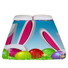 Easter Bunny  Fitted Sheet (california King Size) by Valentinaart