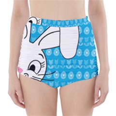 Easter Bunny  High-waisted Bikini Bottoms by Valentinaart