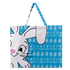 Easter Bunny  Zipper Large Tote Bag by Valentinaart