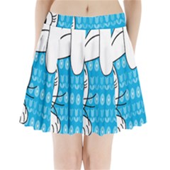 Easter Bunny  Pleated Mini Skirt by Valentinaart