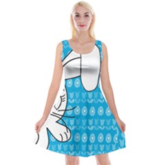 Easter Bunny  Reversible Velvet Sleeveless Dress