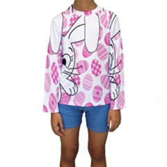 Easter Bunny  Kids  Long Sleeve Swimwear by Valentinaart