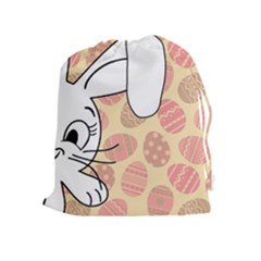 Easter Bunny  Drawstring Pouches (extra Large) by Valentinaart