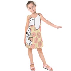 Easter Bunny  Kids  Sleeveless Dress by Valentinaart