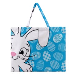 Easter Bunny  Zipper Large Tote Bag by Valentinaart