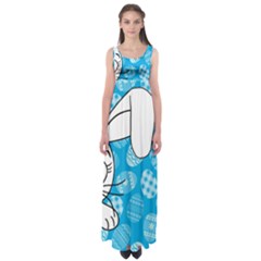 Easter Bunny  Empire Waist Maxi Dress by Valentinaart