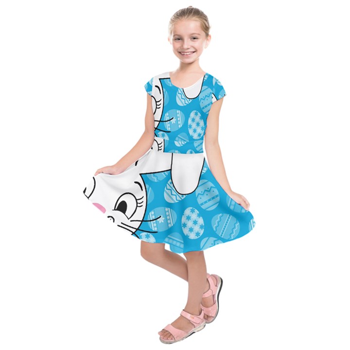 Easter bunny  Kids  Short Sleeve Dress