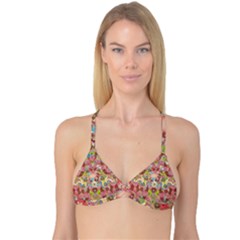 Jungle Life And Paradise Apples Reversible Tri Bikini Top by pepitasart