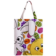 Easter Bunny And Chick  Zipper Classic Tote Bag by Valentinaart