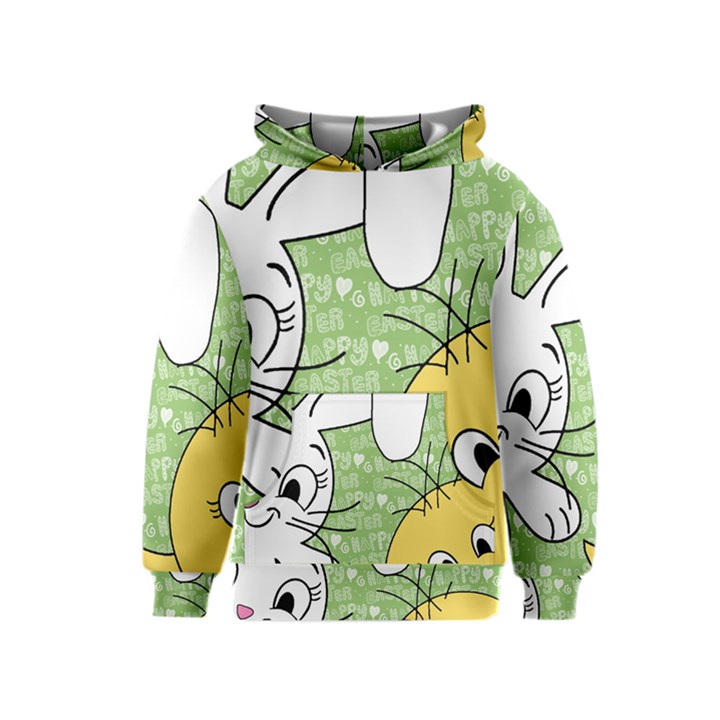 Easter bunny and chick  Kids  Pullover Hoodie