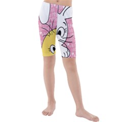 Easter Bunny And Chick  Kids  Mid Length Swim Shorts by Valentinaart