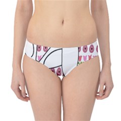 Easter Bunny And Chick  Hipster Bikini Bottoms by Valentinaart