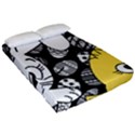 Easter bunny and chick  Fitted Sheet (Queen Size) View2