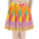 Birthday Party Balloons Colourful Cartoon Illustration Of A Bunch Of Party Balloon Pleated Mini Skirt View1