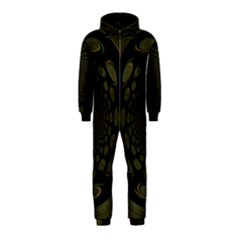 Dark Portal Fractal Esque Background Hooded Jumpsuit (kids) by Nexatart